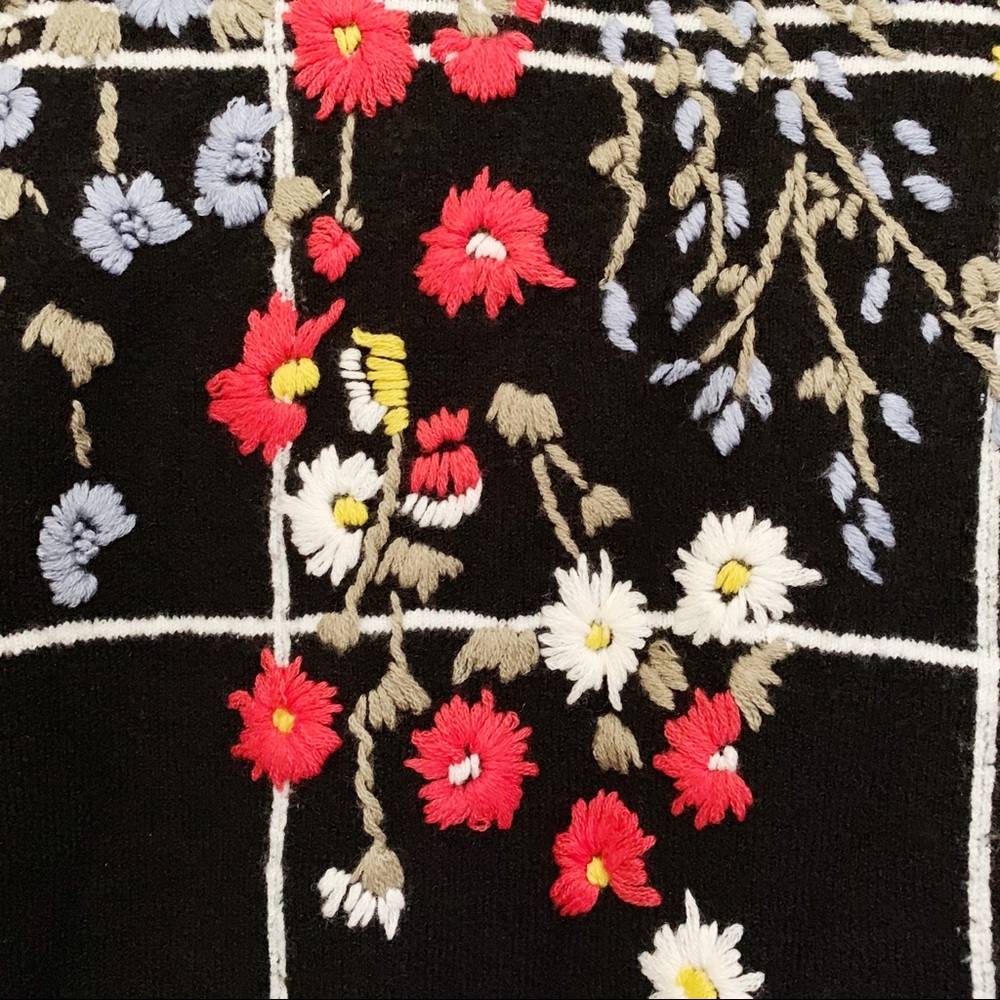 Topshop floral embroidered sweater - Picture 3 of 6
